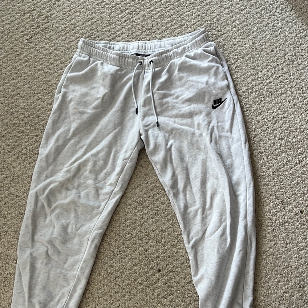 Gray Nike joggers